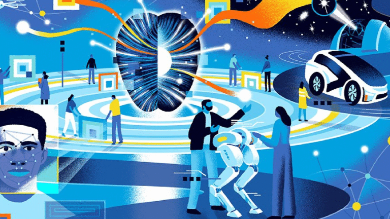 AI in Customer Service Illustration