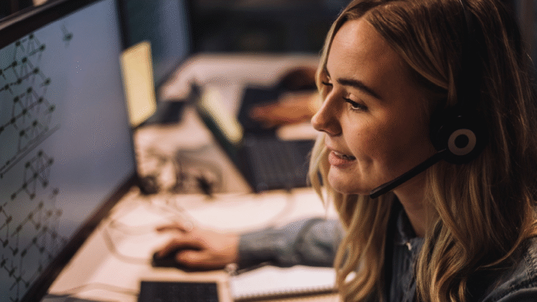 AI and Customer Service Reps Working Together