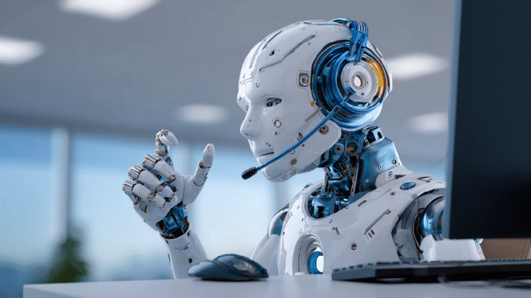 AI Customer Service Specialist Working